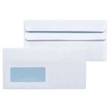  DL white Window self-seal 80g envelopes 