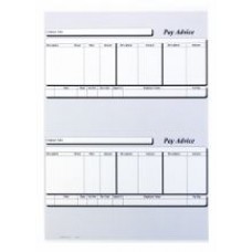 Sage Compatible 1pt A4 payslip, 2 per sheet. Box 1000 payslips